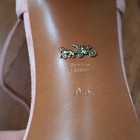 coach heel open toe sandals  NWT - Picture 3 of 9